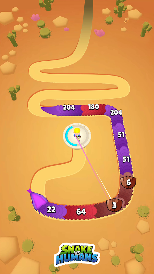 Snake Vs Human gameplay screenshot 1